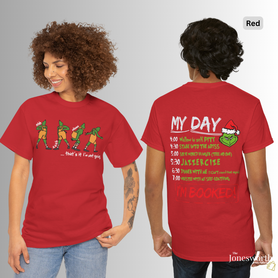 That's it I'm not going Funny Christmas Shirt • Hoodie • Sweatshirt • Crewneck• “My Day” Front & Back Print | Unisex Holiday Shirts