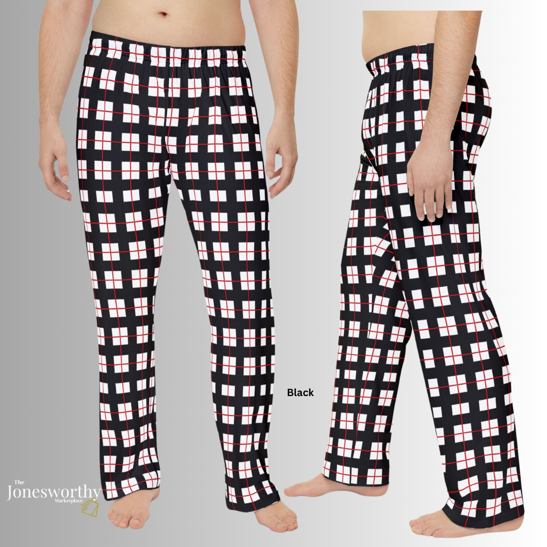Matching Christmas Pajama Set for Couples – Mix & Match Holiday Tees,  Gingham Pants, Family Christmas PJs, Custom Festive Pajamas (XS–3XL)