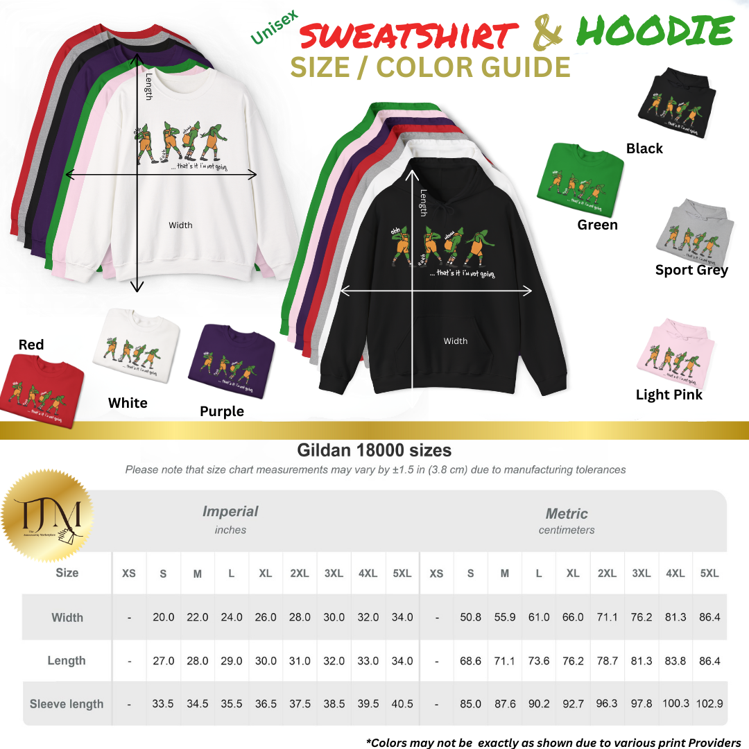 That's it I'm not going Funny Christmas Shirt • Hoodie • Sweatshirt • Crewneck• “My Day” Front & Back Print | Unisex Holiday Shirts