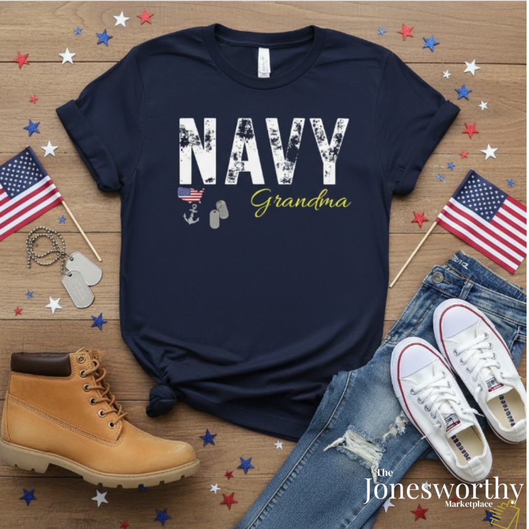 Personalized Navy Family Support Tee, Sweatshirt & Hoodie Collection | Custom Military Apparel for Navy Families