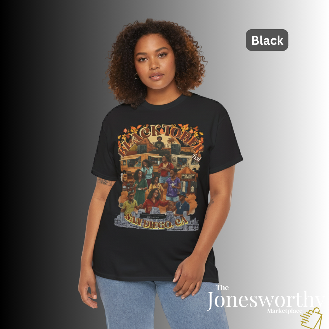 BLACKTOBERFEST San Diego 2025 | CUSTOM VINTAGE T-Shirt | Unisex Heavy Cotton Tee