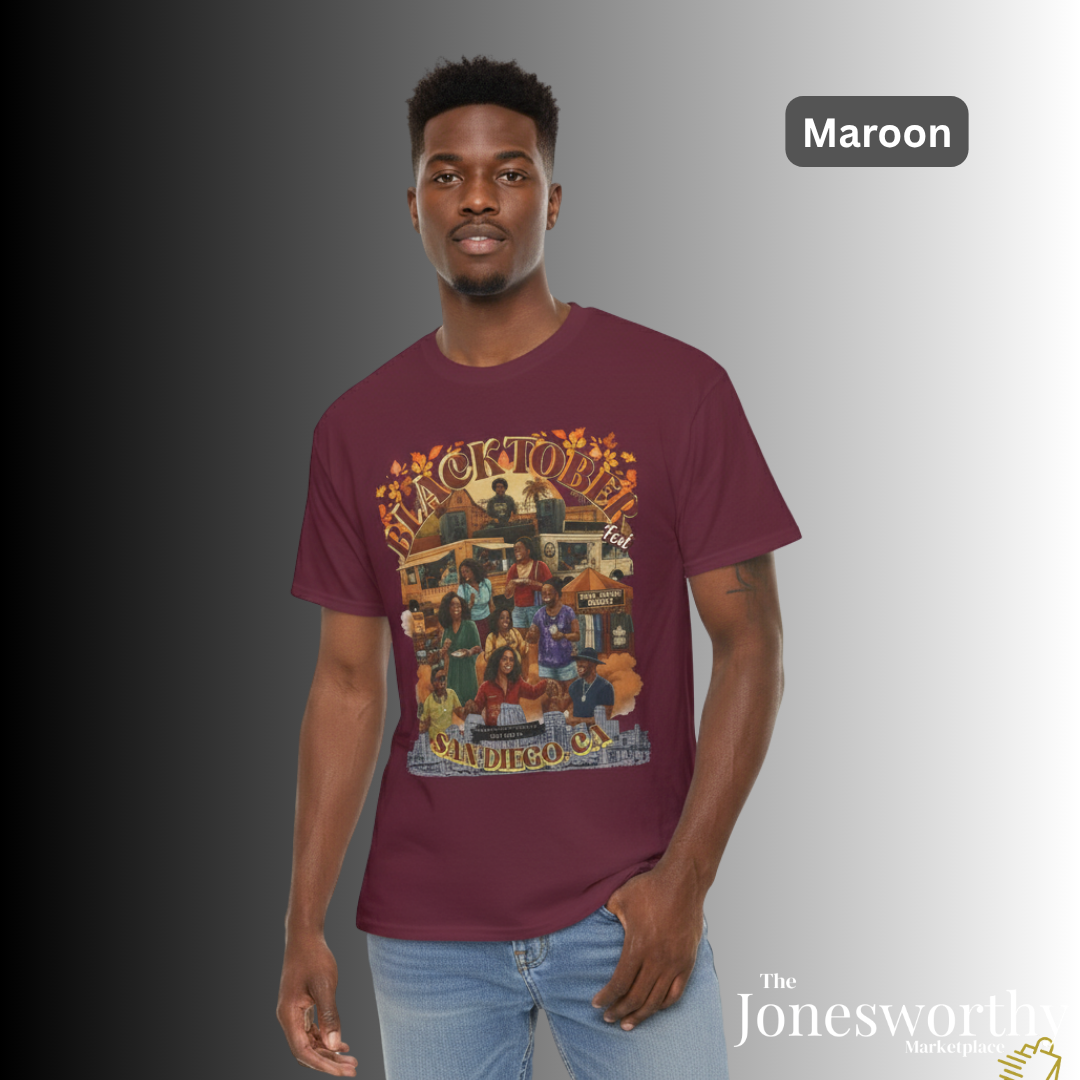 BLACKTOBERFEST San Diego 2025 | CUSTOM VINTAGE T-Shirt | Unisex Heavy Cotton Tee