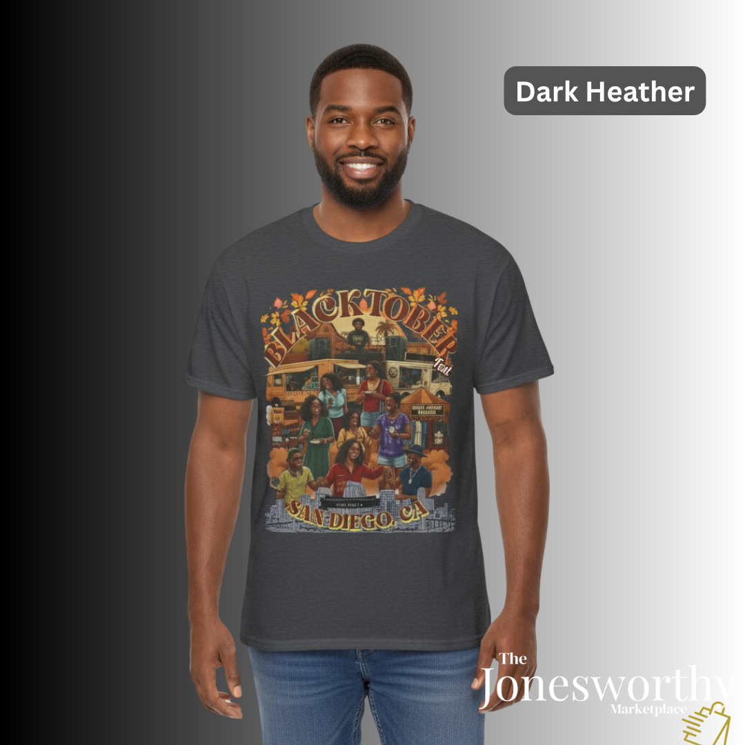 BLACKTOBERFEST San Diego 2025 | CUSTOM VINTAGE T-Shirt | Unisex Heavy Cotton Tee
