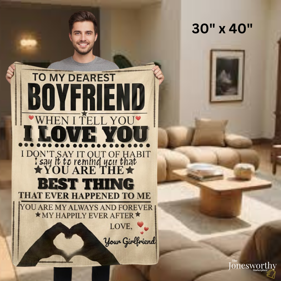 Personalized I Love You Blanket, Custom Name Fleece Throw, Mink or Sherpa Blanket, Romantic Gift 30x40 or 60x80