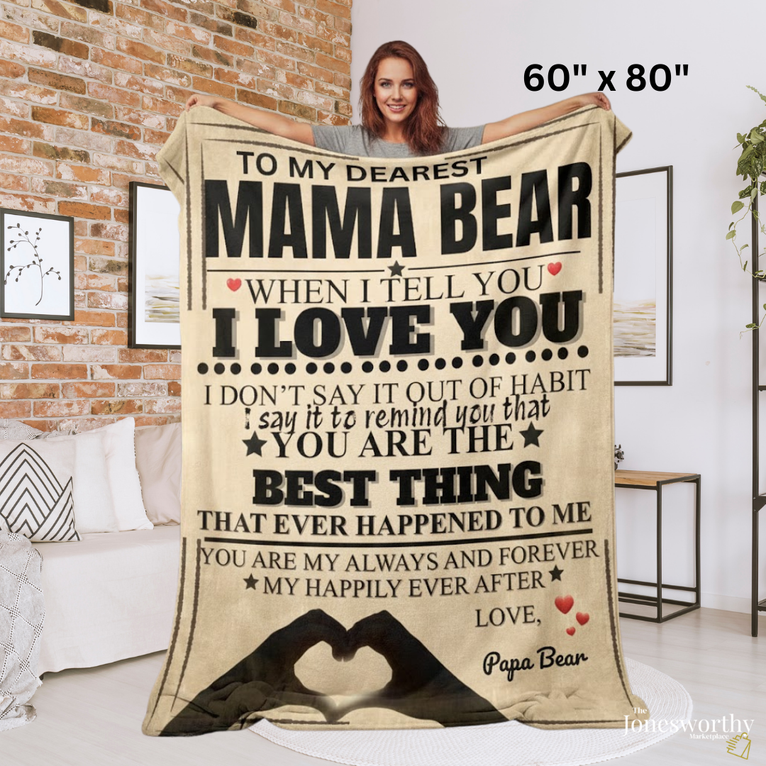 Personalized I Love You Blanket, Custom Name Fleece Throw, Mink or Sherpa Blanket, Romantic Gift 30x40 or 60x80