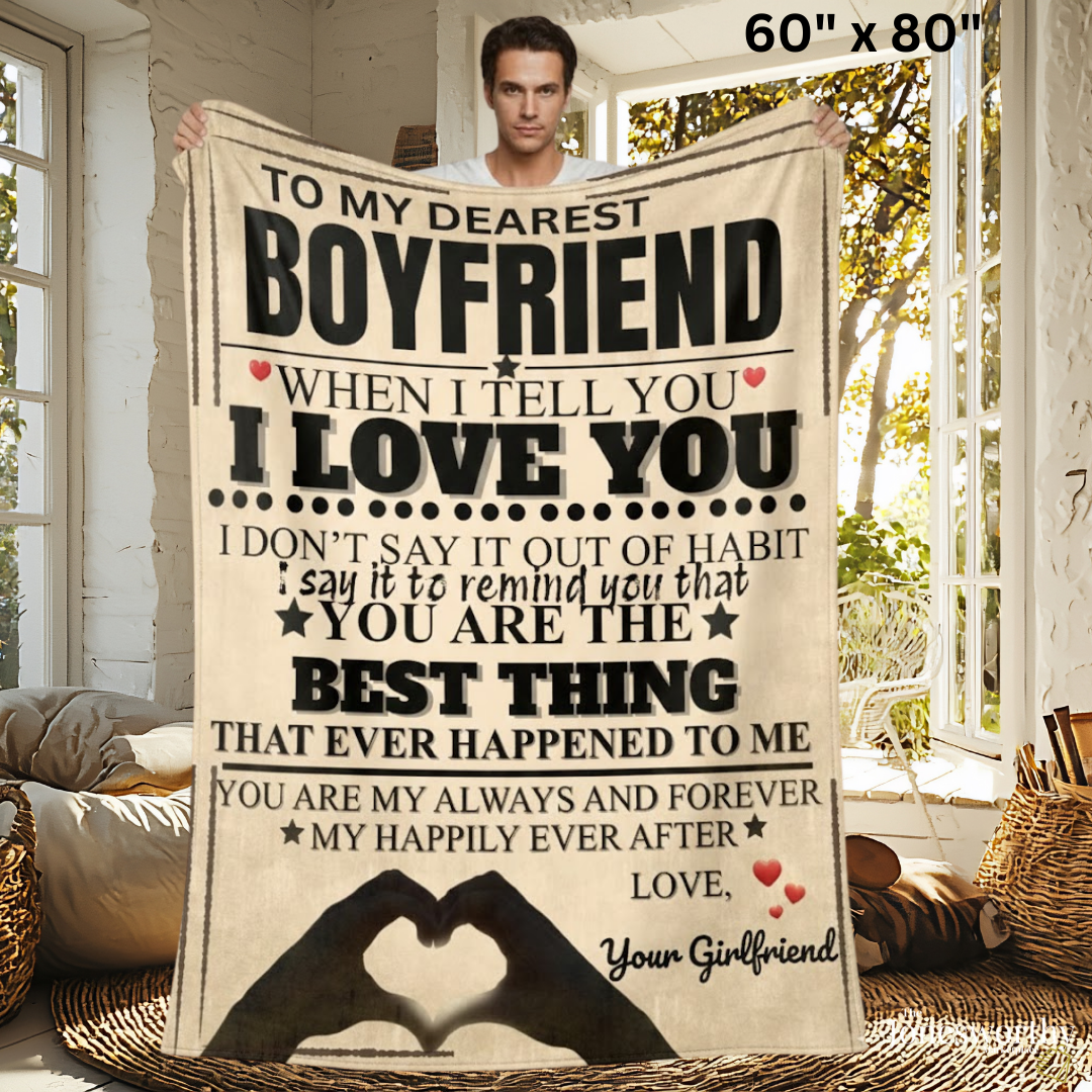 Personalized I Love You Blanket, Custom Name Fleece Throw, Mink or Sherpa Blanket, Romantic Gift 30x40 or 60x80