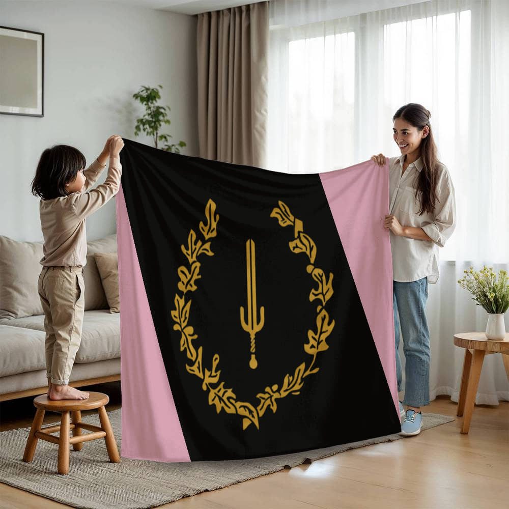 Black American Heritage Flag Mink Touch Fleece Blanket | Luxurious Mink Touch Throw | Cultural Pride Blanket | SOULAAN Collection