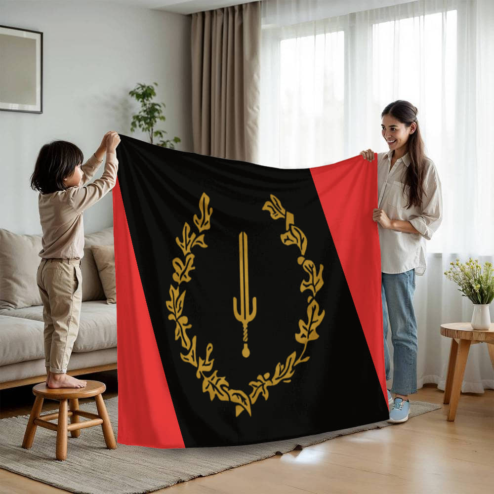 Black American Heritage Flag Mink Touch Fleece Blanket | Luxurious Mink Touch Throw | Cultural Pride Blanket | SOULAAN Collection