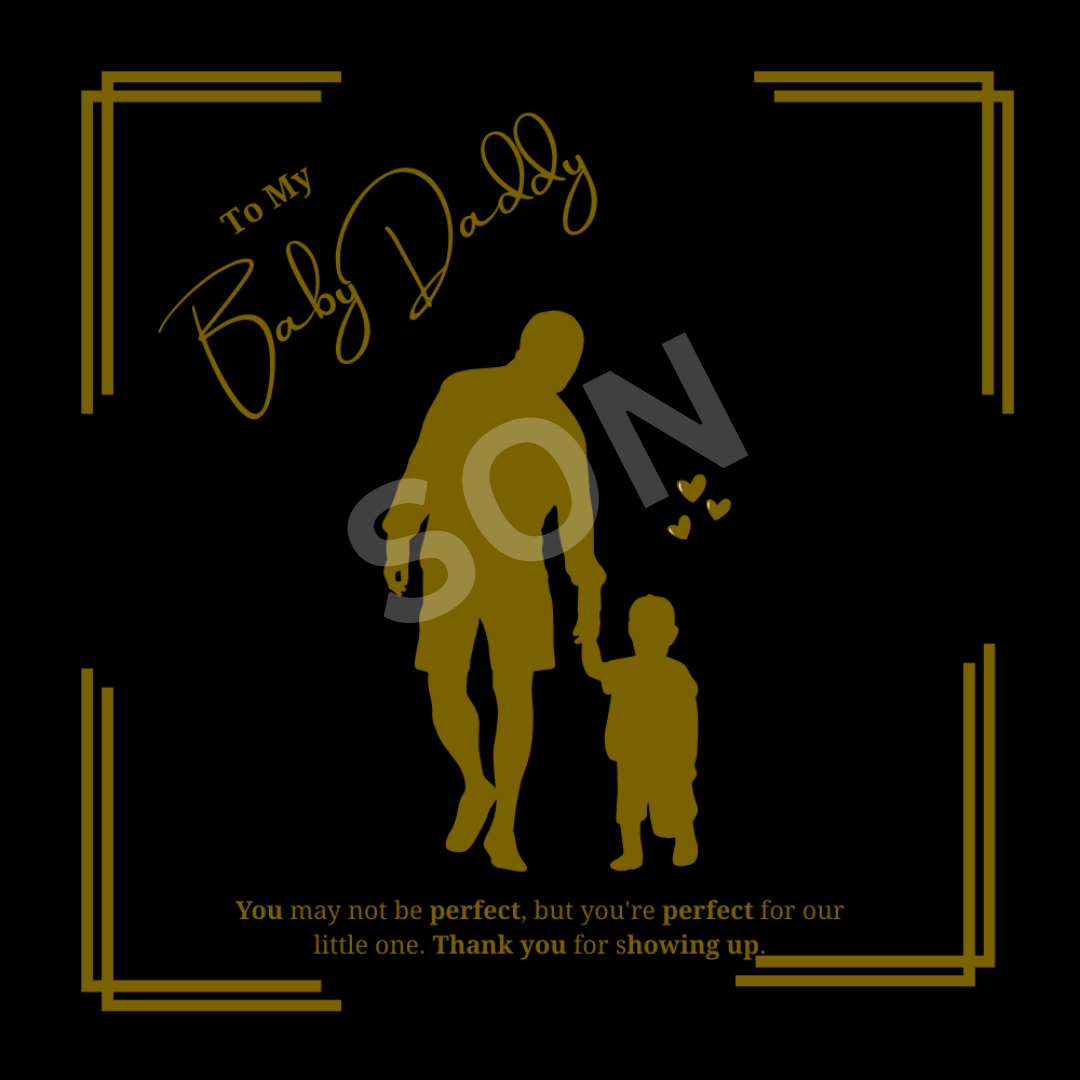 Baby Daddy Bracelet Gift –  Engraved Men’s Bracelet with Message Card | Son or Daughter Design | Father’s Day, Birthday, Christmas Gift