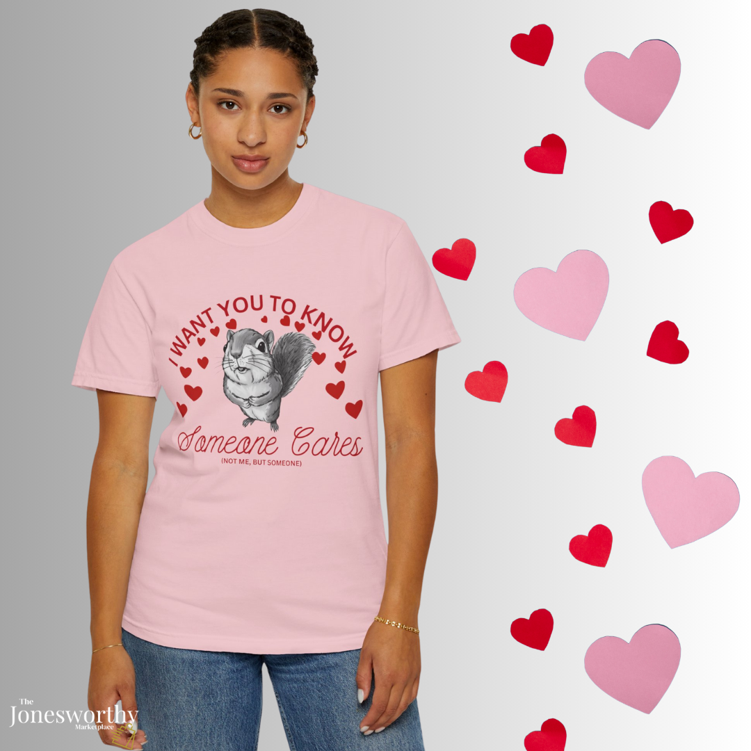 Funny Anti-Valentine’s Day Squirrel Shirt| Cute Animal Graphic Tee, Sarcastic Valentine Gift, Comfort Colors Unisex T Shirt