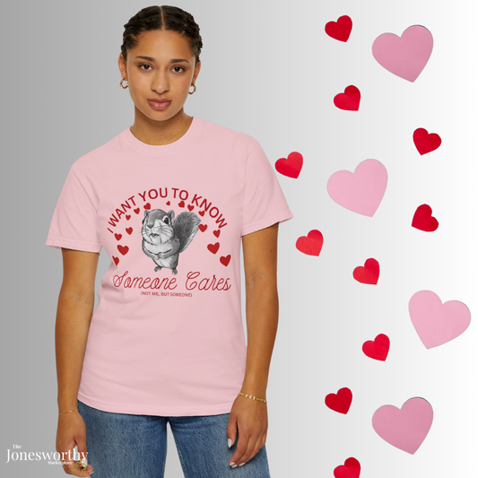 Funny Anti-Valentine’s Day Squirrel Shirt| Cute Animal Graphic Tee, Sarcastic Valentine Gift, Comfort Colors Unisex T Shirt