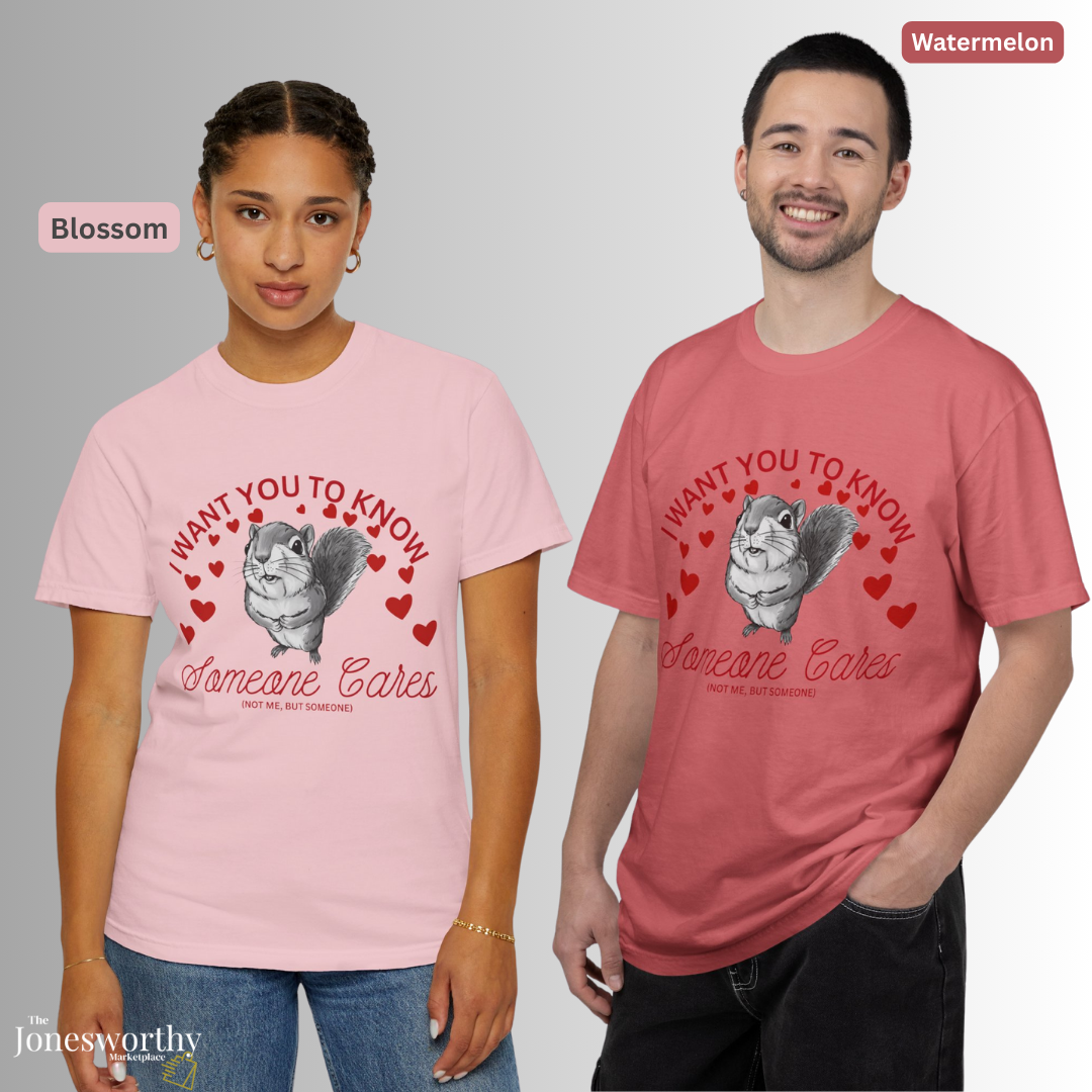 Funny Anti-Valentine’s Day Squirrel Shirt| Cute Animal Graphic Tee, Sarcastic Valentine Gift, Comfort Colors Unisex T Shirt