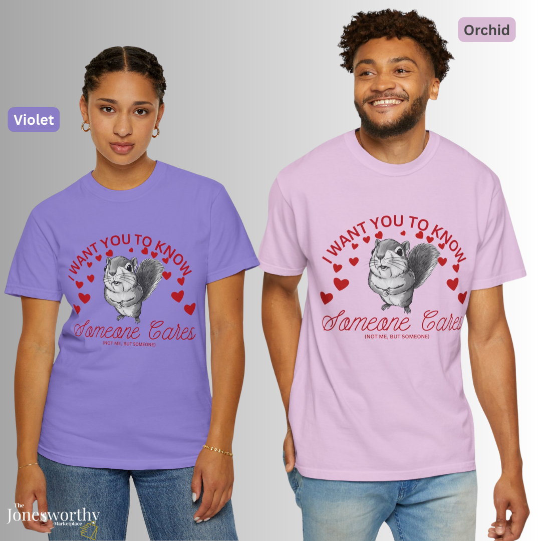 Funny Anti-Valentine’s Day Squirrel Shirt| Cute Animal Graphic Tee, Sarcastic Valentine Gift, Comfort Colors Unisex T Shirt
