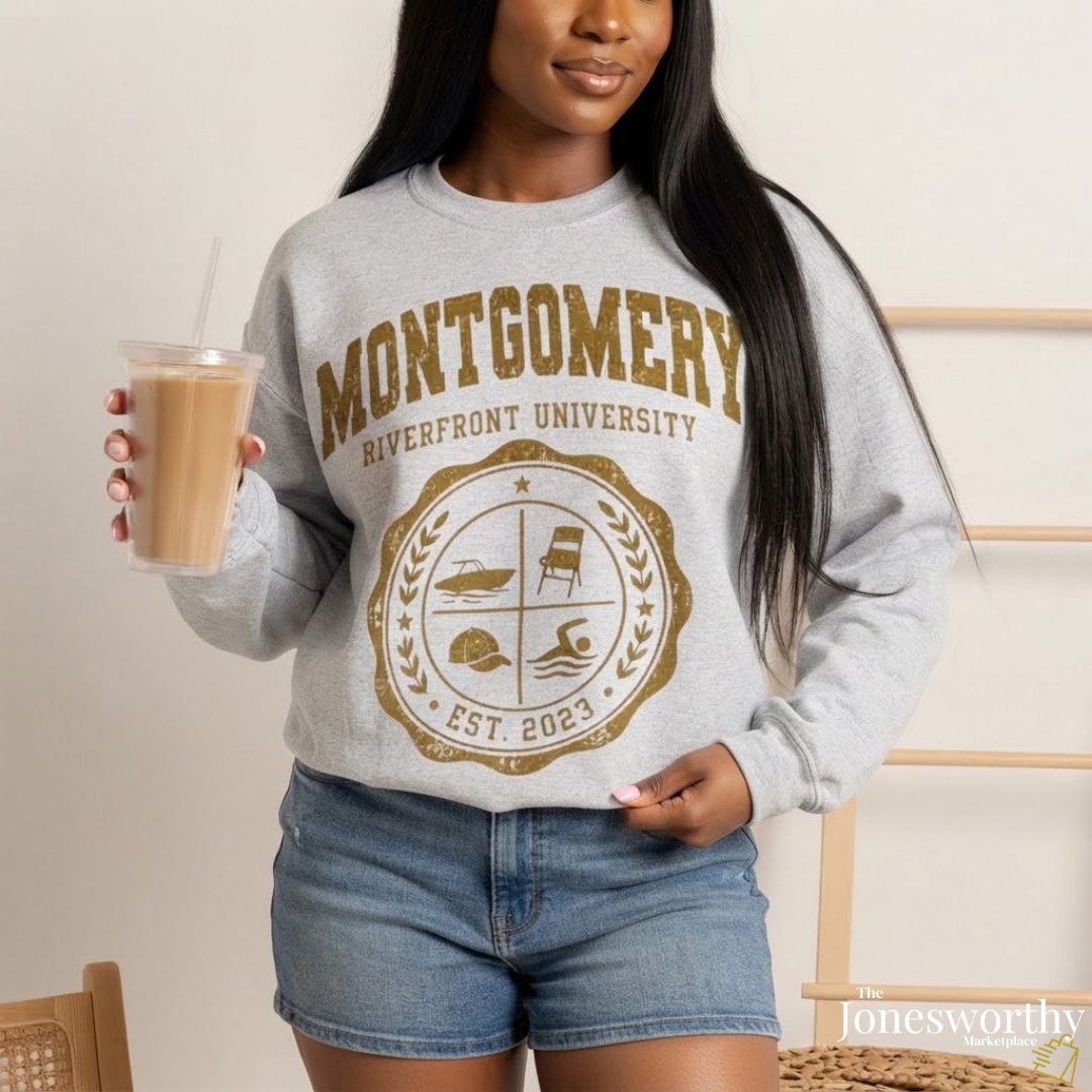 Montgomery Riverfront University Shirt or Sweatshirt, August 5 2023 Montgomery Brawl Tee, Black Culture Collegiate Crewneck