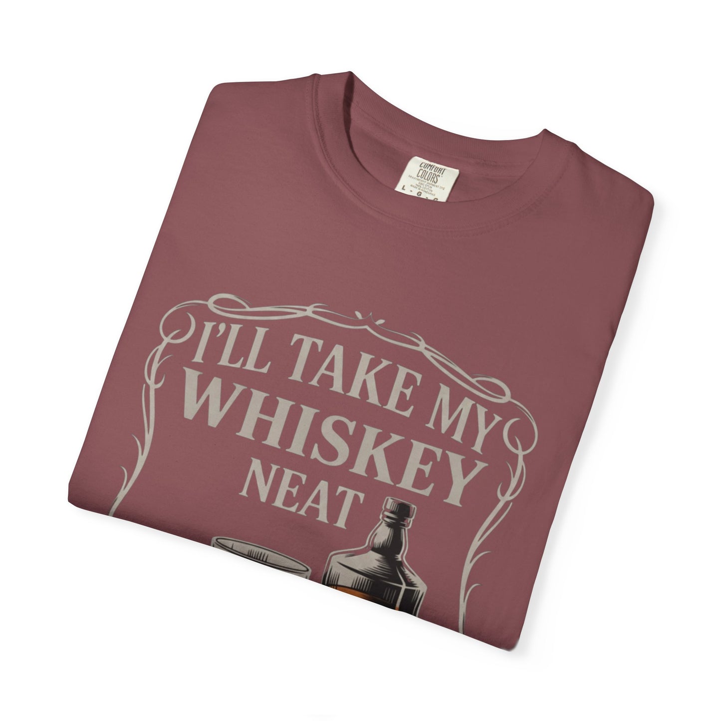 Whiskey Neat Comfort Colors Tee | FUCK ICE Protest Shirt, Free Speech