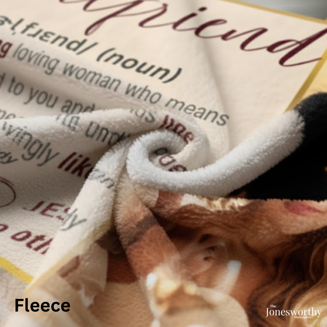 Personalized Photo Blanket | Phonetic Definition Husband, Wife, Girlfriend, Boyfriend  |Eternal Love, Anniversary, Valentine’s Day Gift