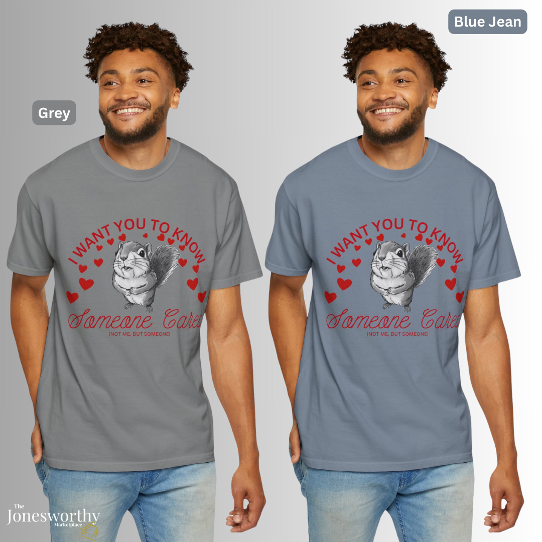 Funny Anti-Valentine’s Day Squirrel Shirt| Cute Animal Graphic Tee, Sarcastic Valentine Gift, Comfort Colors Unisex T Shirt