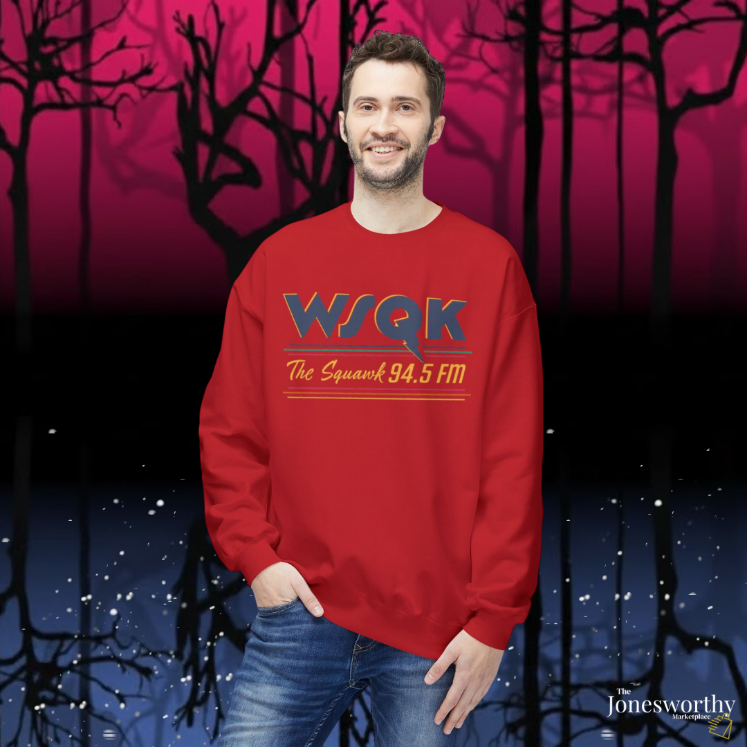 WSQK The Squawk Retro 80s Radio T-Shirt & Sweatshirt | Vintage Hawkins Vibe