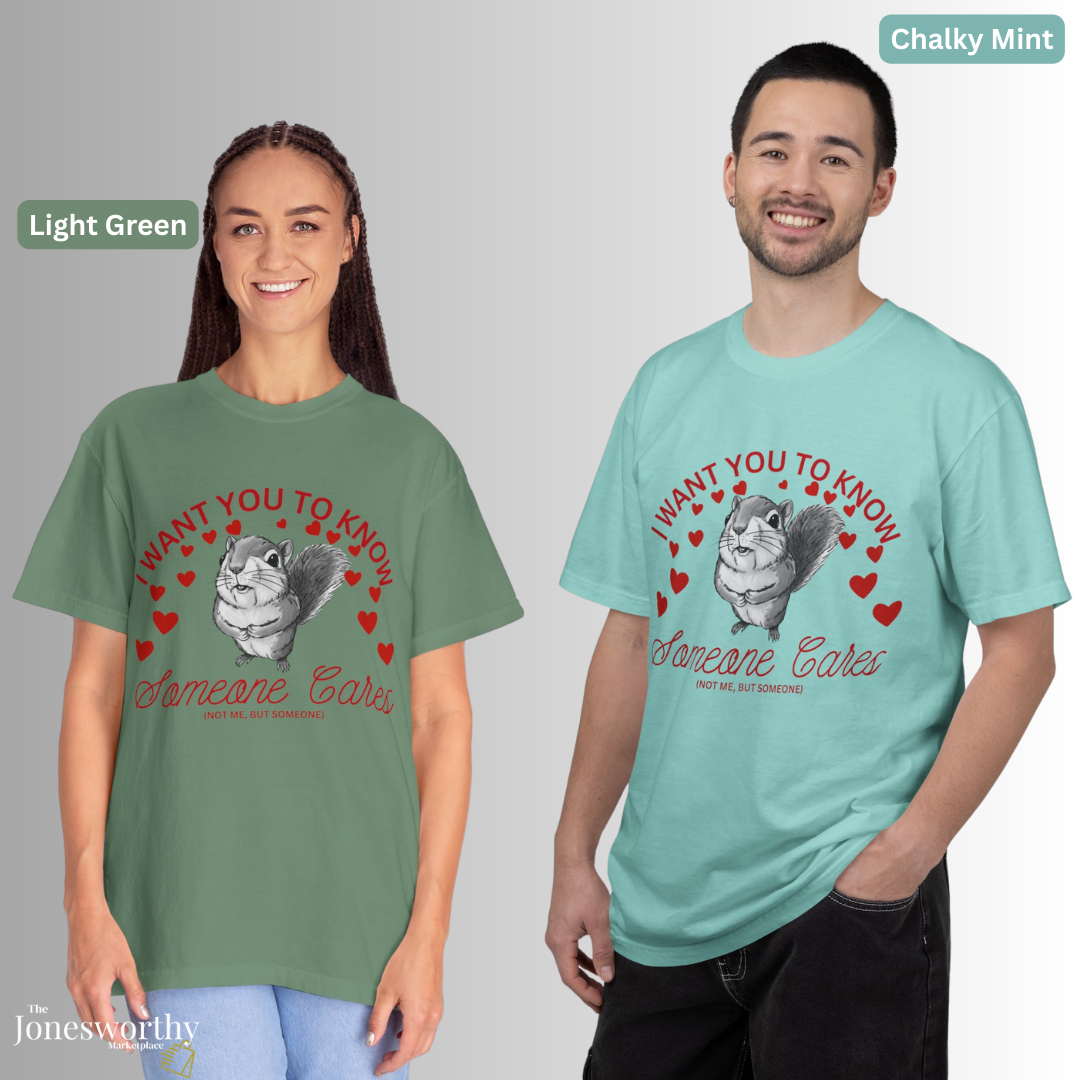 Funny Anti-Valentine’s Day Squirrel Shirt| Cute Animal Graphic Tee, Sarcastic Valentine Gift, Comfort Colors Unisex T Shirt