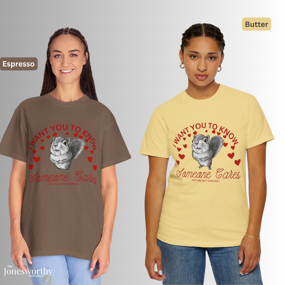 Funny Anti-Valentine’s Day Squirrel Shirt| Cute Animal Graphic Tee, Sarcastic Valentine Gift, Comfort Colors Unisex T Shirt