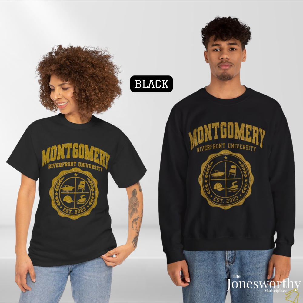 Montgomery Riverfront University Shirt or Sweatshirt, August 5 2023 Montgomery Brawl Tee, Black Culture Collegiate Crewneck