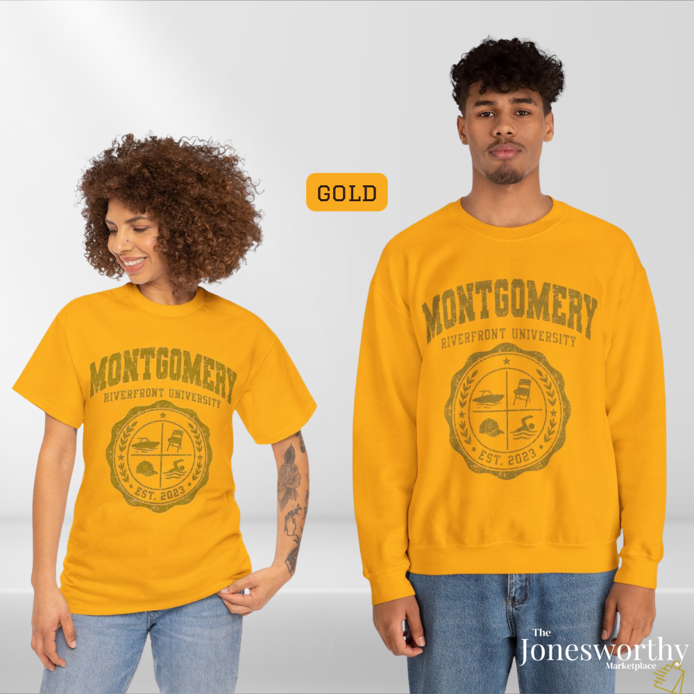 Montgomery Riverfront University Shirt or Sweatshirt, August 5 2023 Montgomery Brawl Tee, Black Culture Collegiate Crewneck