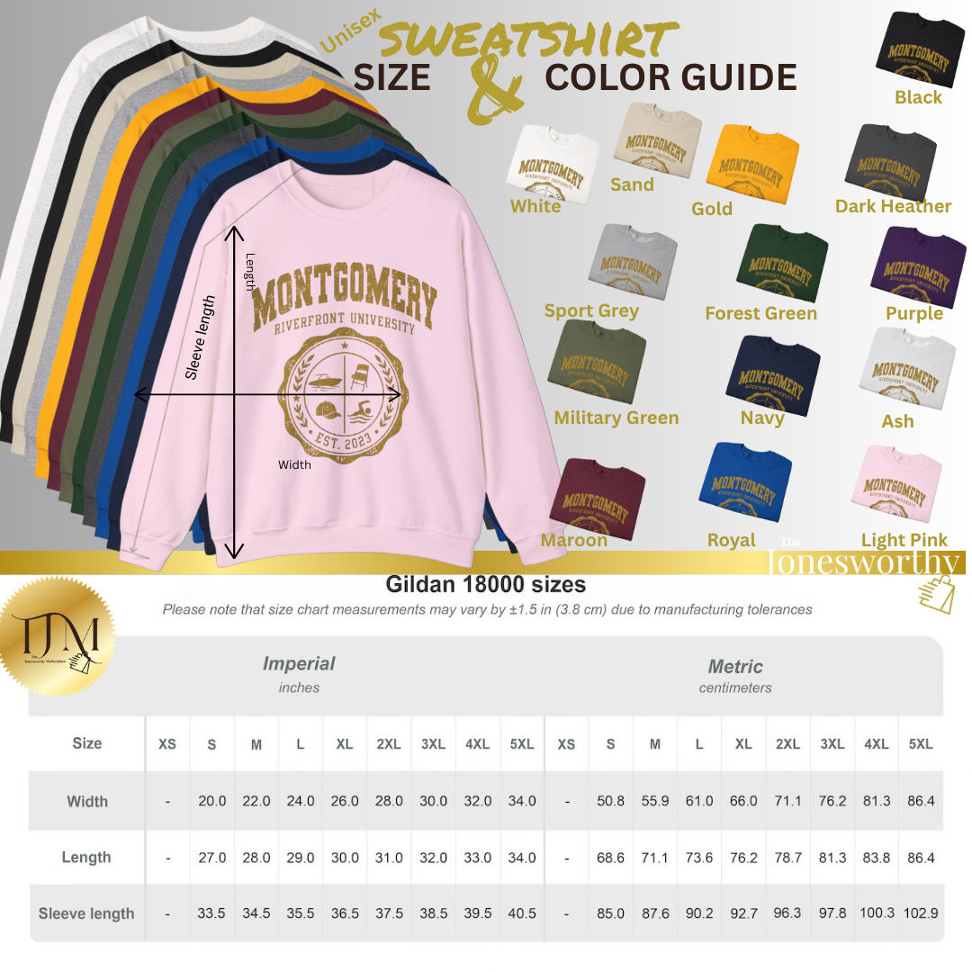 Montgomery Riverfront University Shirt or Sweatshirt, August 5 2023 Montgomery Brawl Tee, Black Culture Collegiate Crewneck