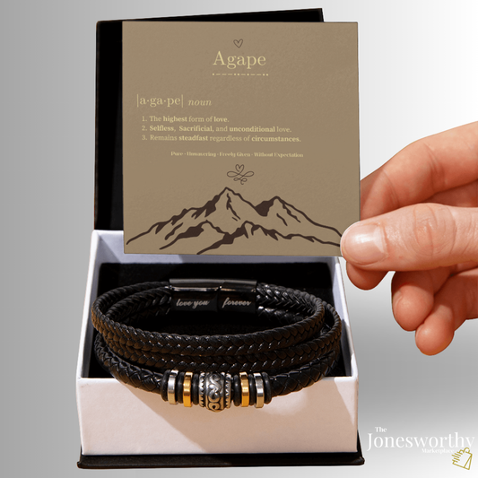 Agape Love “Love You Forever” Bracelet for Men – Meaningful Gift Symbolizing Unconditional Love