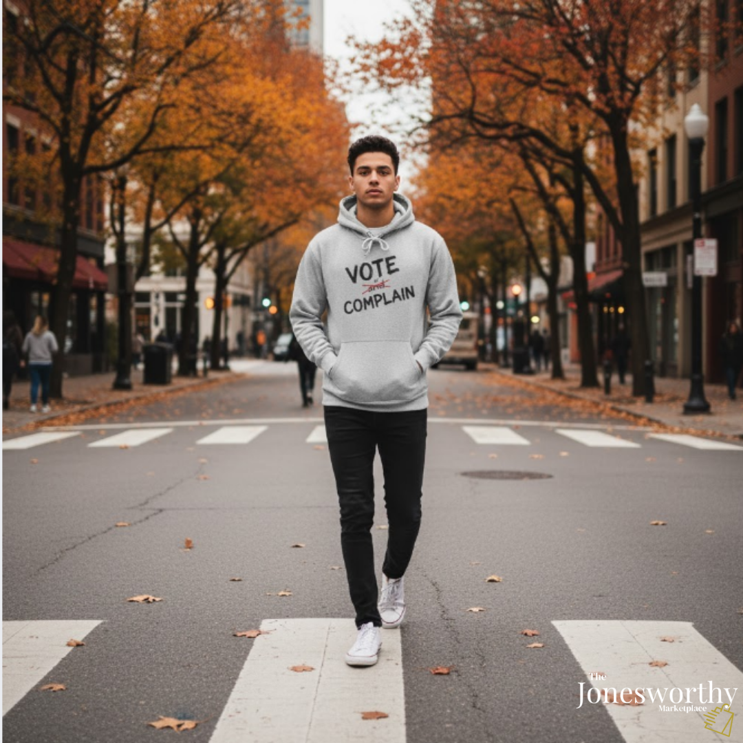 Vote or Complain Shirt – Unisex Tee, V-Neck, Sweatshirt, or Hoodie | Political Graphic Tee | Civic Engagement Shirt