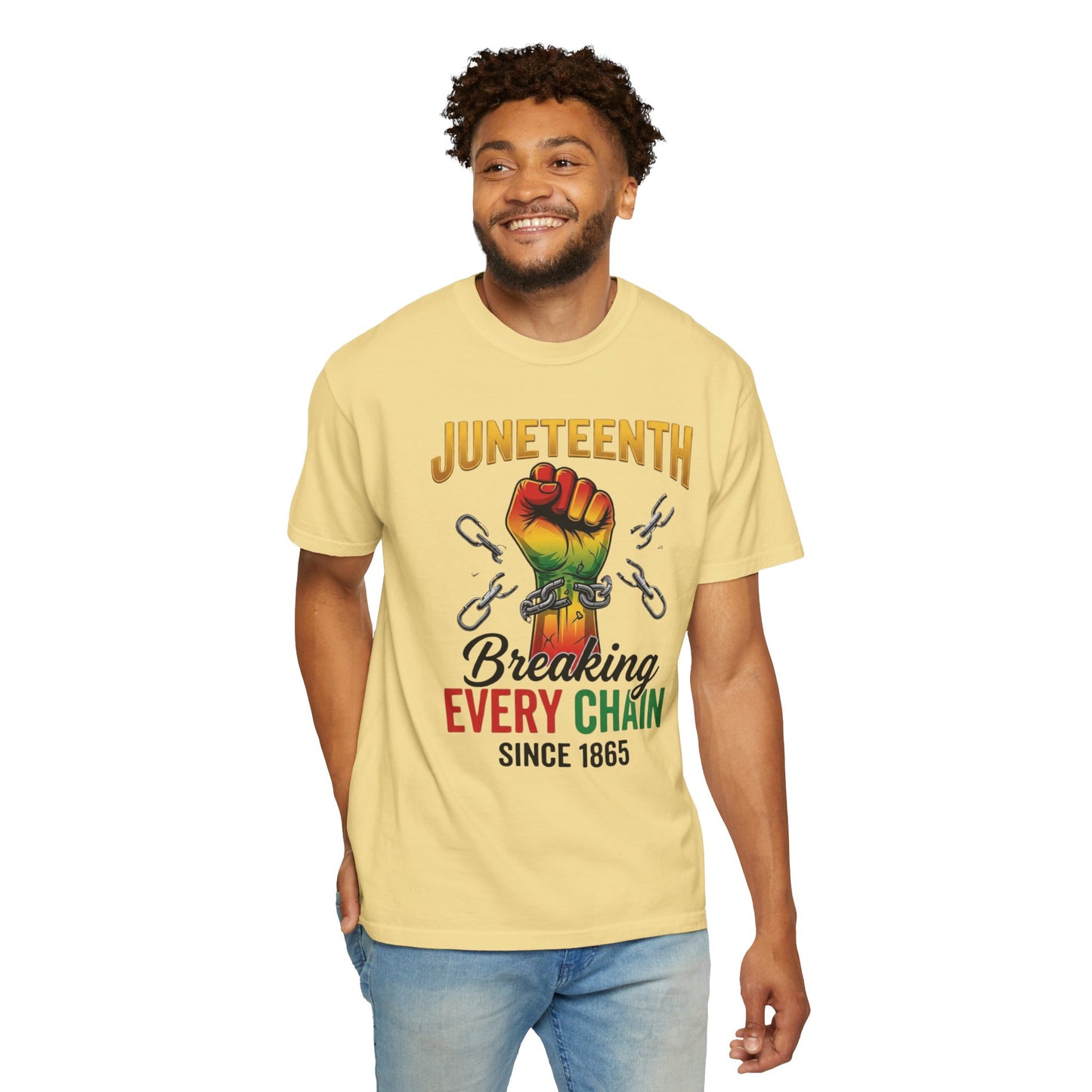 Juneteenth Breaking Every Chain Since 1865 Shirt | Juneteenth Celebration Tee | Black History Shirt | Comfort Colors® 1717