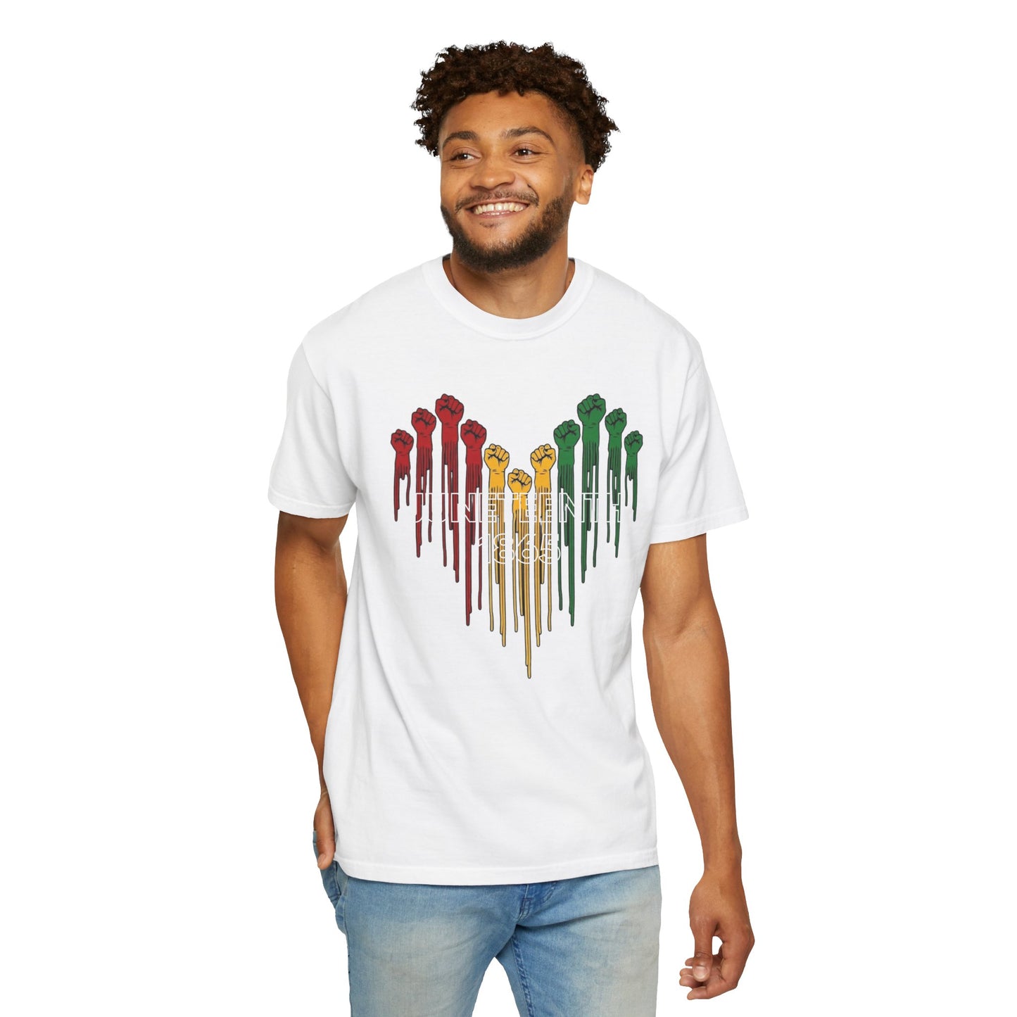 Juneteenth 1865 Shirt | Freedom Fist Heart Tee | Juneteenth Celebration Shirt | Comfort Colors® 1717