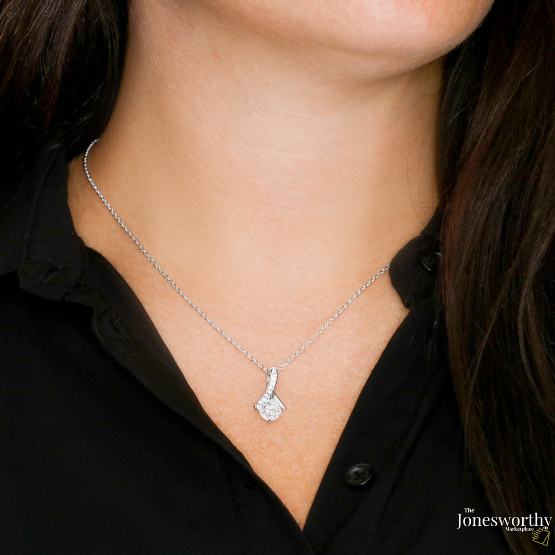 To My Soulmate Necklace - Ribbon Pendant, Funny Message Card | Anniversary, Valentine's Day, Birthday