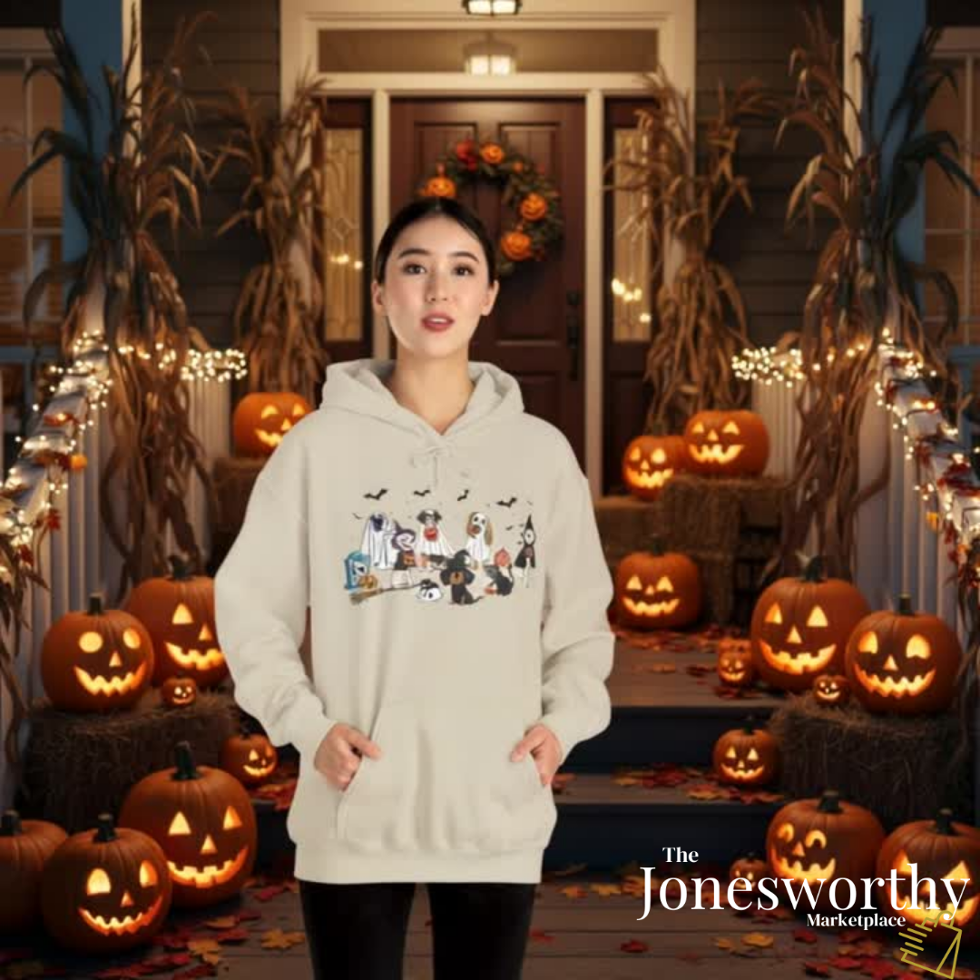 Cute Ghost Dogs Halloween Shirts, Sweatshirts, Hoodies, Crop Tops & Onesies | Dog Lovers Halloween Gift for the Whole Family
