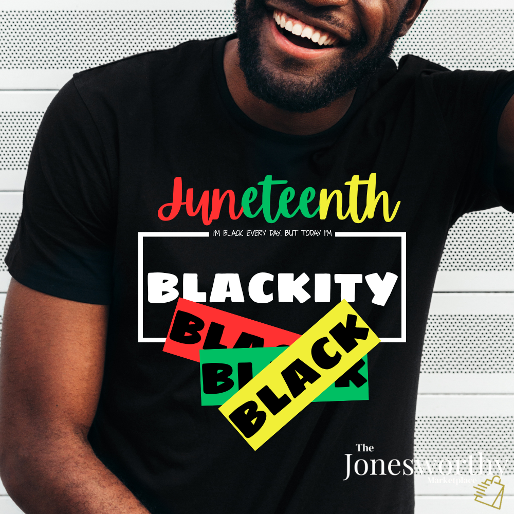 ❤️💛💚✊🏾 Black Every Day Juneteenth Blackity Black  | Cookout Ready | Culture. Joy. Celebration. Comfort Colors Unisex Tshirt 💚💛❤️