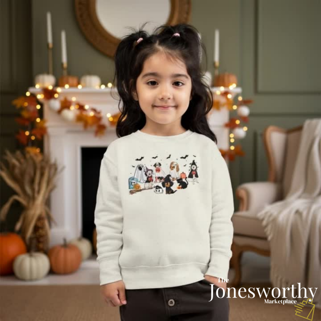 Cute Ghost Dogs Halloween Shirts, Sweatshirts, Hoodies, Crop Tops & Onesies | Dog Lovers Halloween Gift for the Whole Family