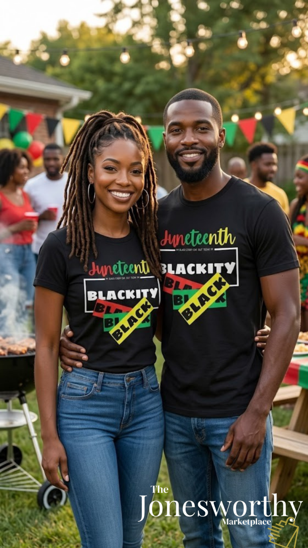 ❤️💛💚✊🏾 Black Every Day Juneteenth Blackity Black  | Cookout Ready | Culture. Joy. Celebration. Comfort Colors Unisex Tshirt 💚💛❤️