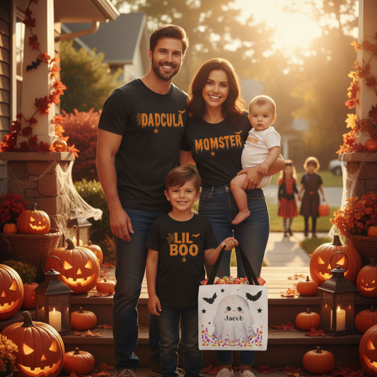 Family Halloween Shirts | Matching Family Halloween Outfits | Halloween Pregnancy Announcement | Baby's First Halloween