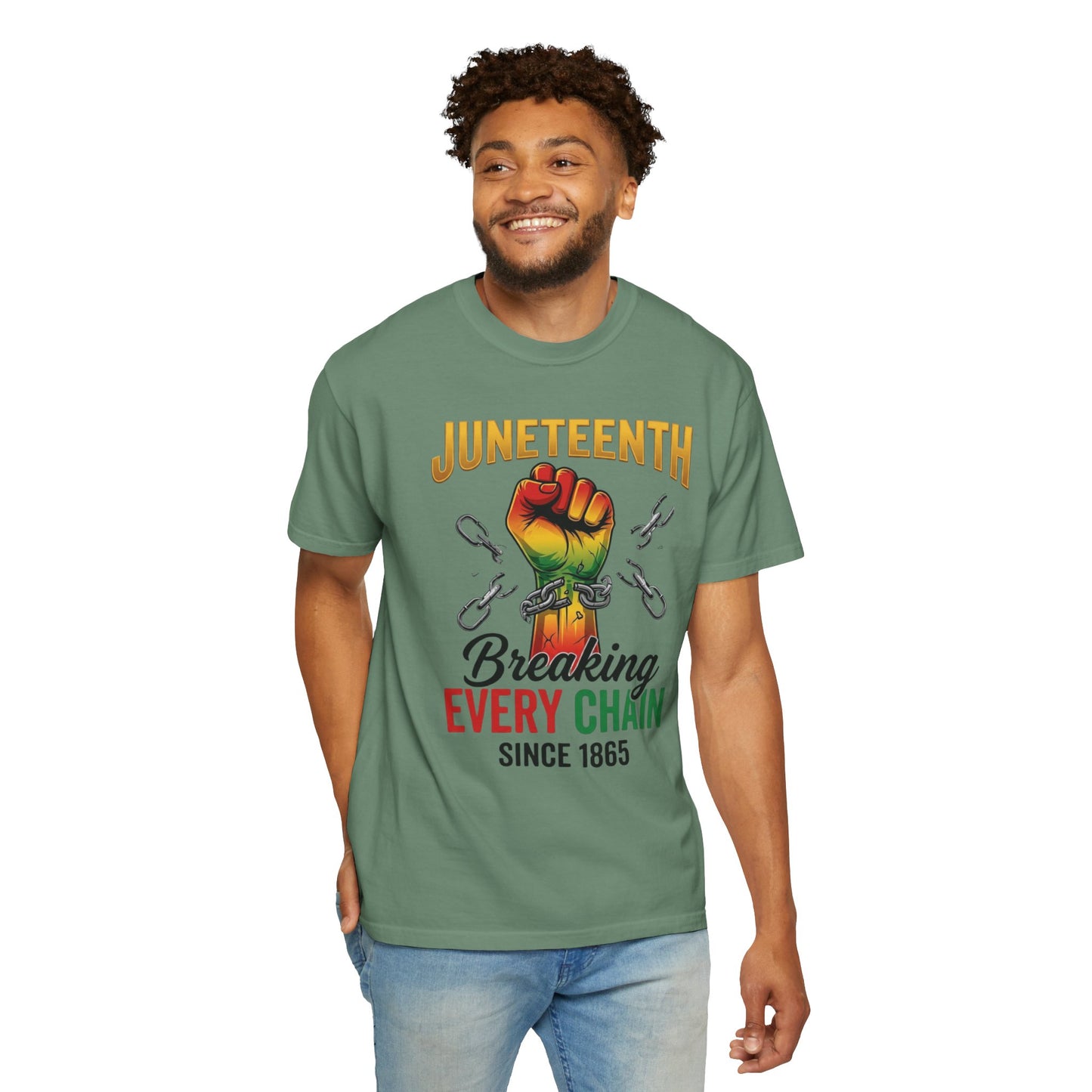Juneteenth Breaking Every Chain Since 1865 Shirt | Juneteenth Celebration Tee | Black History Shirt | Comfort Colors® 1717