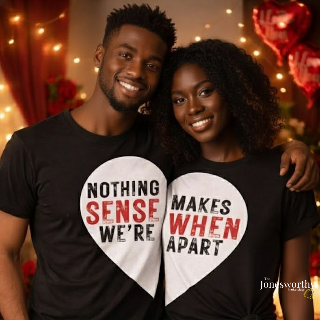 Nothing Makes Sense When We’re Apart Couples Shirt Set | Valentine’s Day Matching Shirts | Unisex Couples Tee Bundle