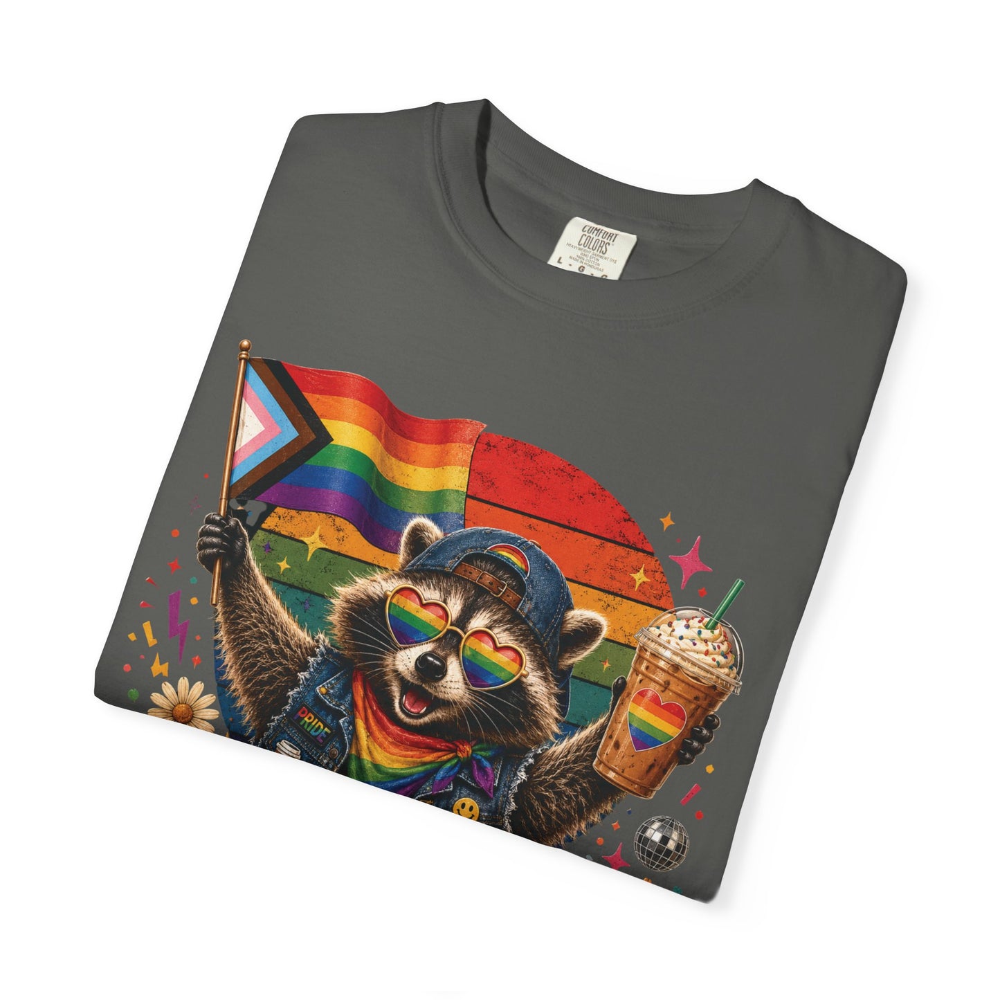 Sounds Gay I'm In Shirt, Pride Raccoon Tee, LGBTQ Pride Shirt, Ally Gift, Drag Brunch Shirt, Comfort Colors Graphic Tee
