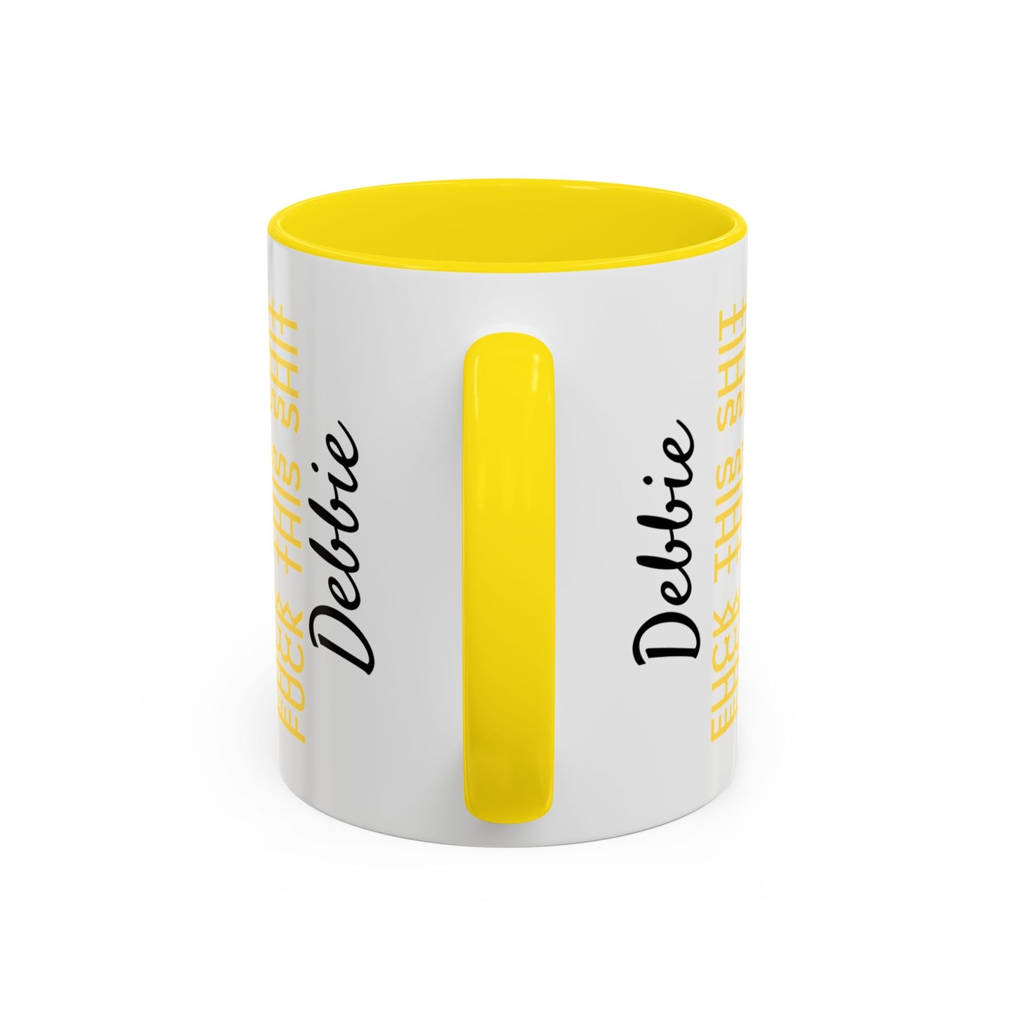 Hidden Swear Message Mug – “Fuck This Shit” | Funny Office Coffee Cup |Gift for Coworkers, Friends & Retirements| White Elephant