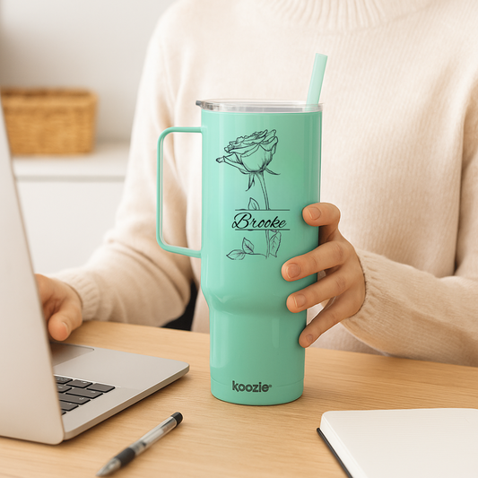 Bloom Boldly | Personalized Birth Flower Tumbler| 40oz