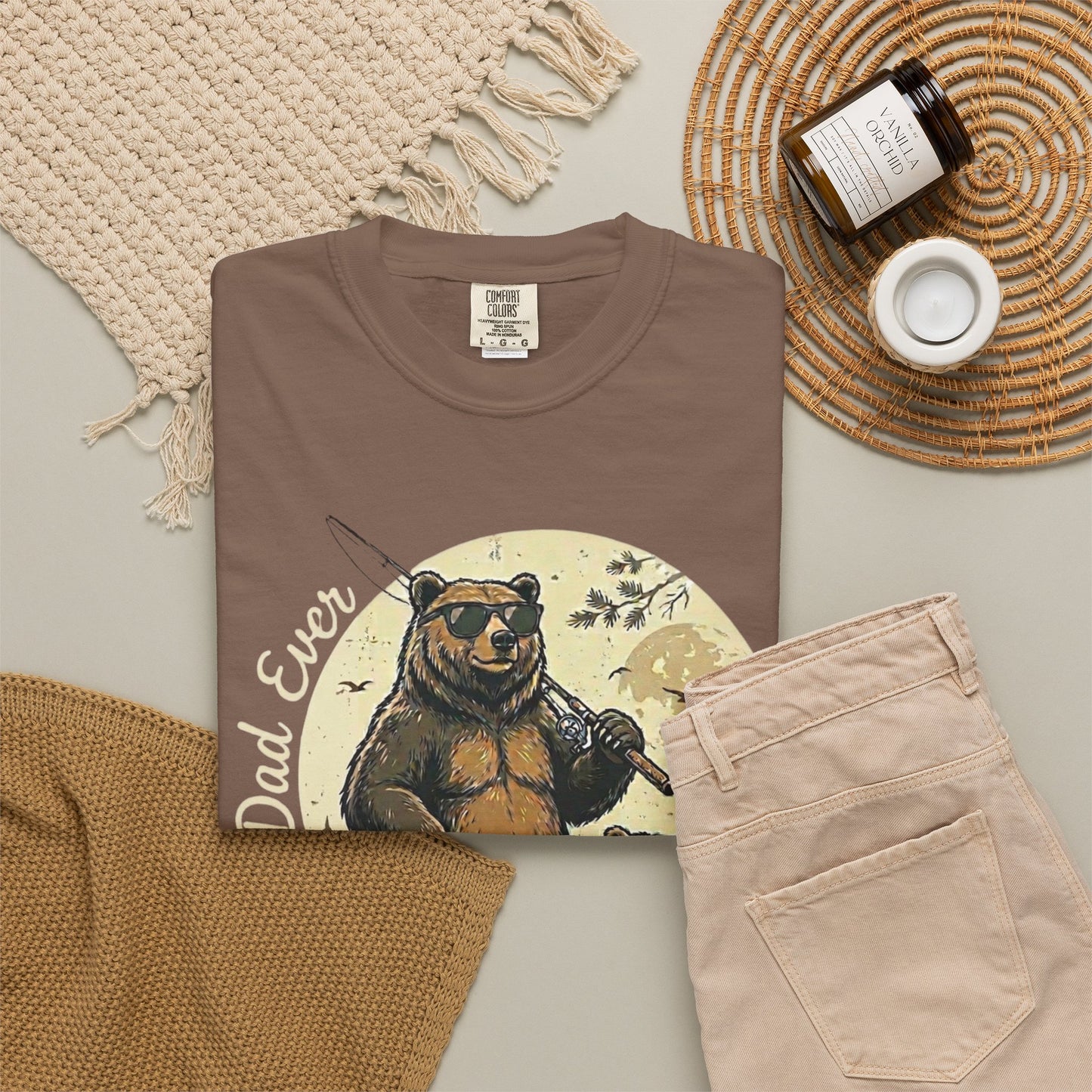 Personalized Daddy Bear Shirt | Custom Dad Bear Tee with Kids Names | Father's Day Gift for Dad | Comfort Colors® 1717