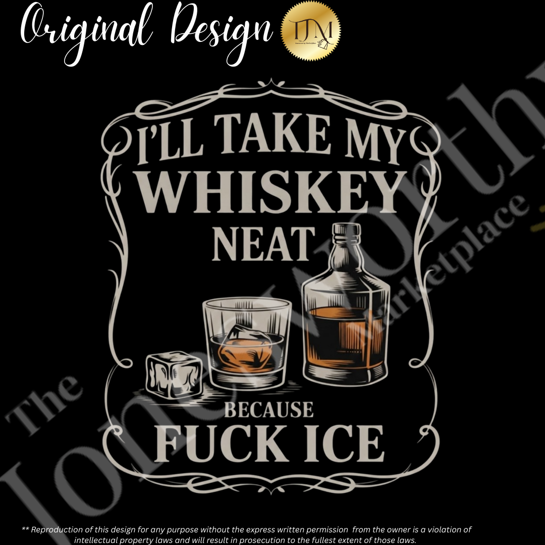 Whiskey Neat Comfort Colors Tee | FUCK ICE Protest Shirt, Free Speech