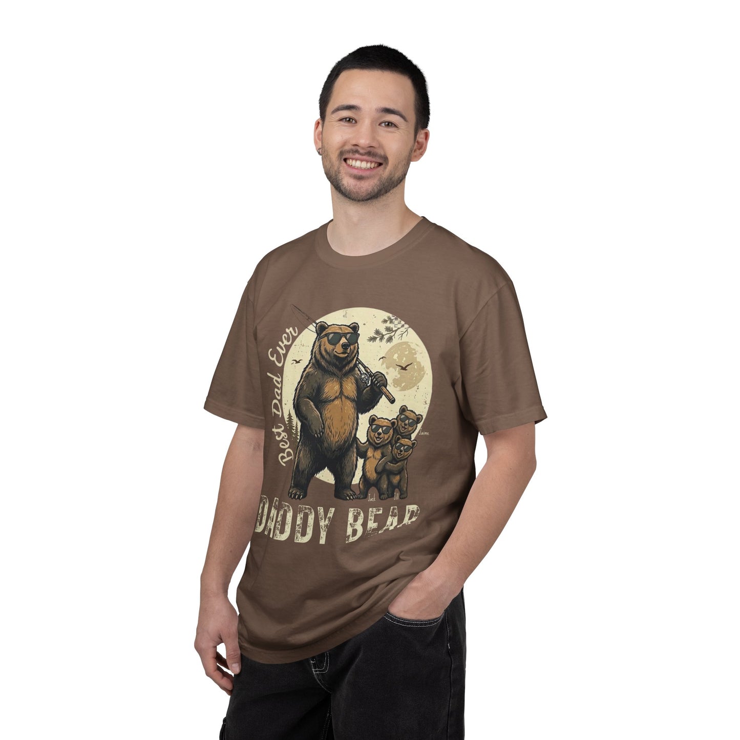 Personalized Daddy Bear Shirt | Custom Dad Bear Tee with Kids Names | Father's Day Gift for Dad | Comfort Colors® 1717