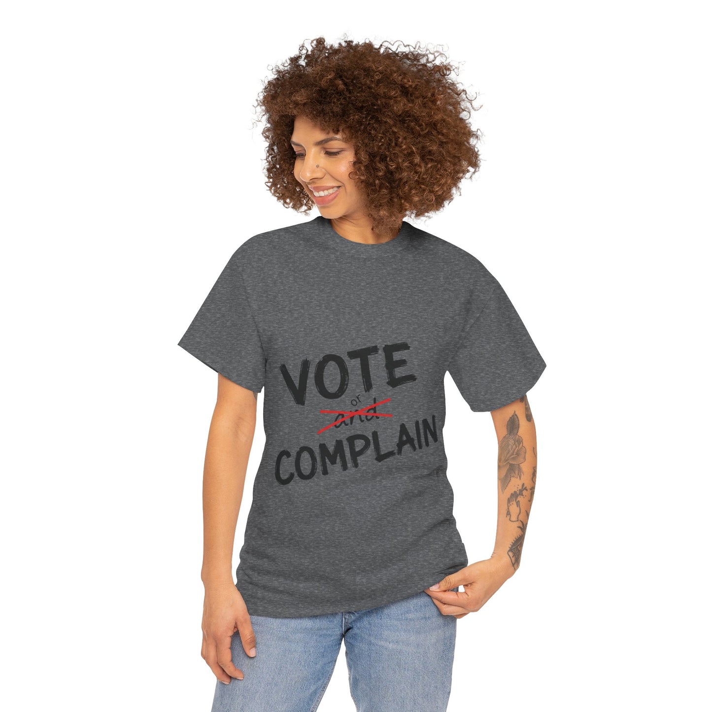 Vote or Complain Shirt – Unisex Tee, V-Neck, Sweatshirt, or Hoodie | Political Graphic Tee | Civic Engagement Shirt