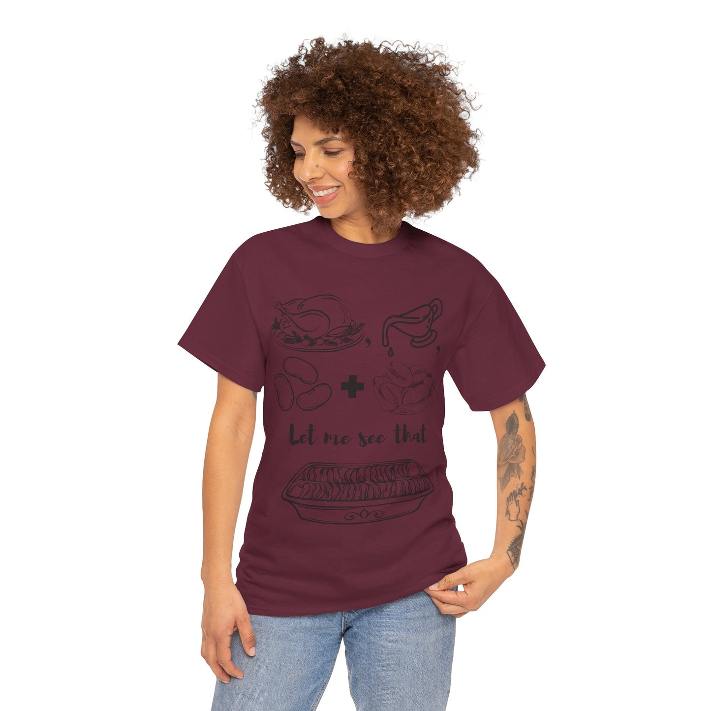 Funny Thanksgiving Shirt | Turkey Gravy Beans and Rolls Let Me See That Casserole T-Shirt | Music Lovers