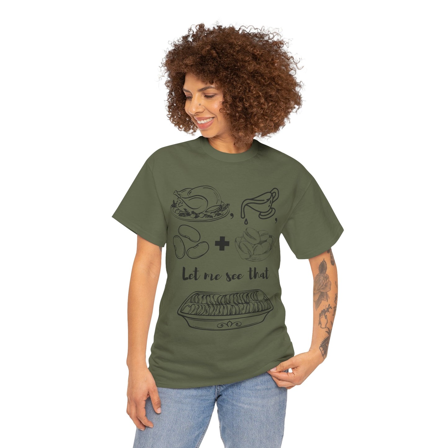 Funny Thanksgiving Shirt | Turkey Gravy Beans and Rolls Let Me See That Casserole T-Shirt | Music Lovers