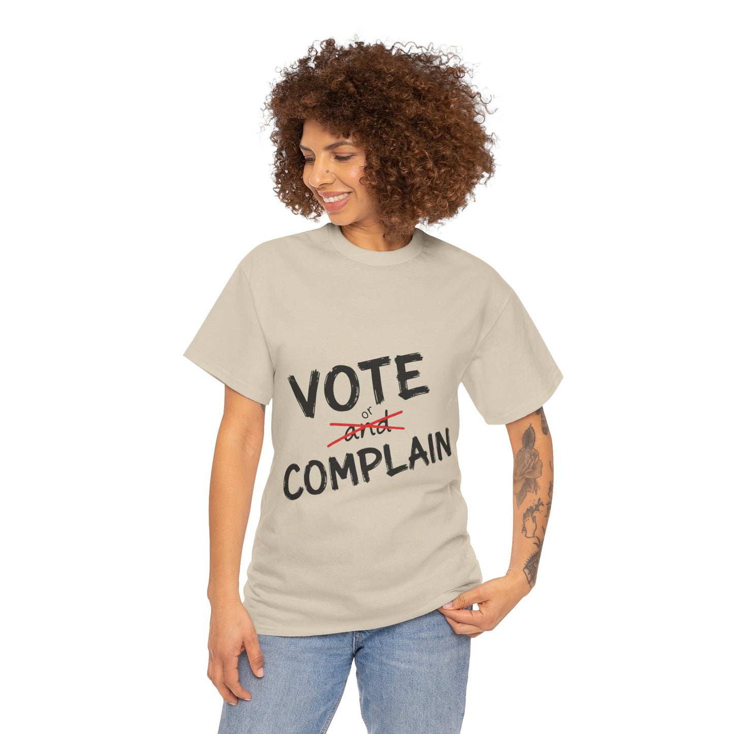 Vote or Complain Shirt – Unisex Tee, V-Neck, Sweatshirt, or Hoodie | Political Graphic Tee | Civic Engagement Shirt