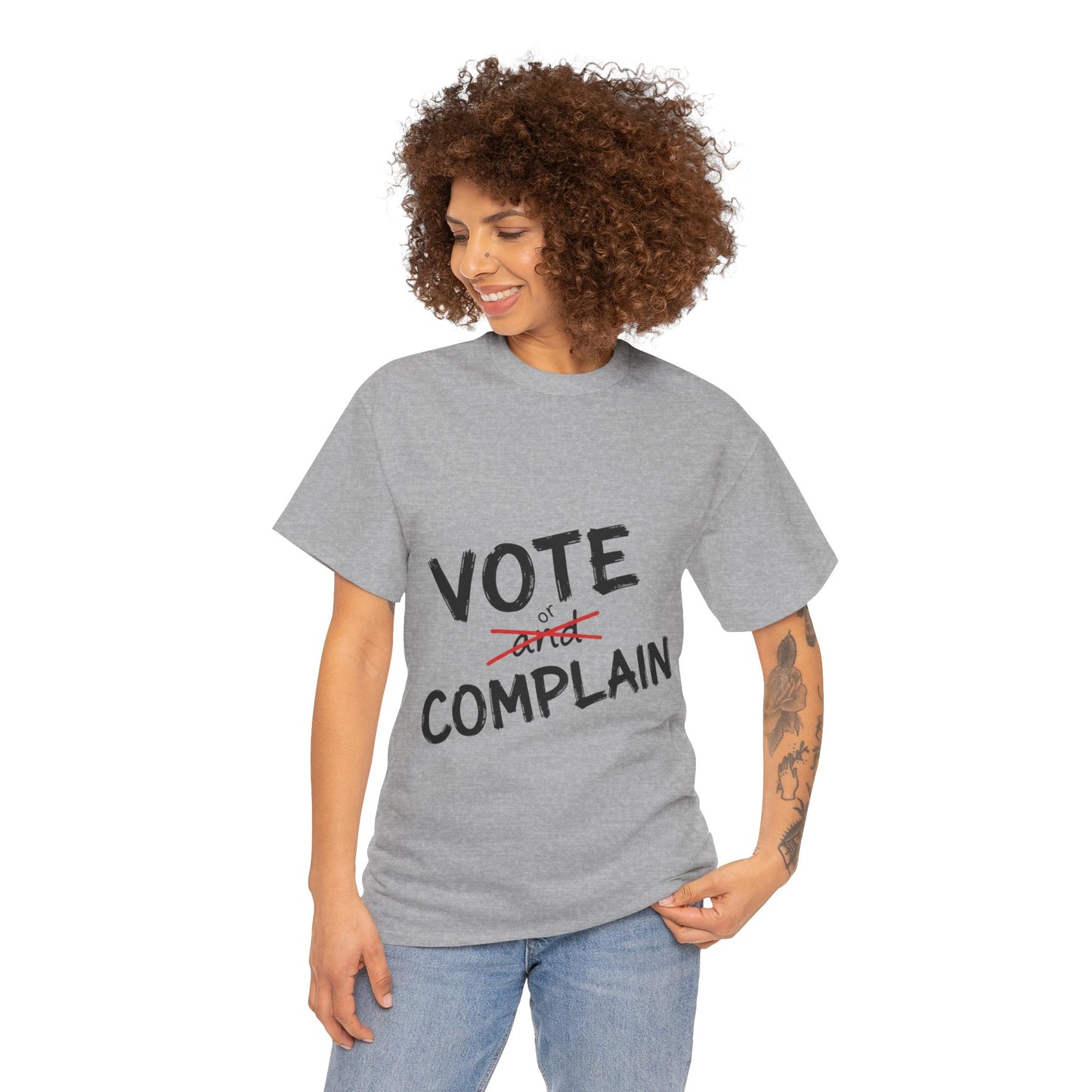 Vote or Complain Shirt – Unisex Tee, V-Neck, Sweatshirt, or Hoodie | Political Graphic Tee | Civic Engagement Shirt